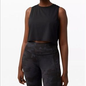 NWT Lululemon Muscle Love Crop Tank Top Tough Sz 4